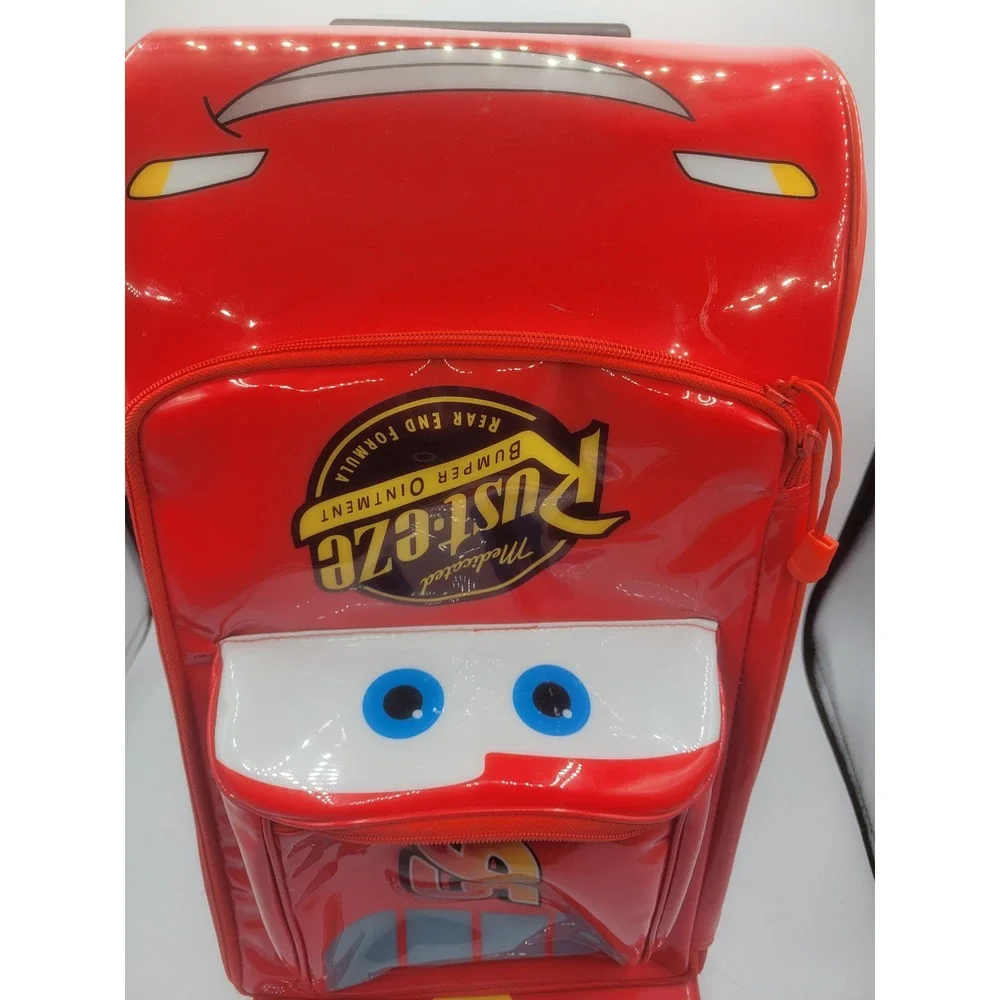 Disney Pixar Cars Lightning McQueen Rolling Suitcase Kids Luggage Rust-eze 95